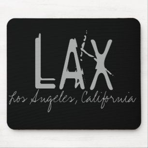 LAX Los Angeles Flughafen Typografie Mousepad