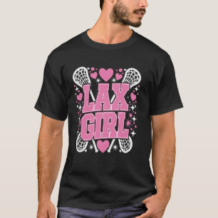 Lax Mädchen Lacrosse Stock Spieler Mutter Torhüter T-Shirt