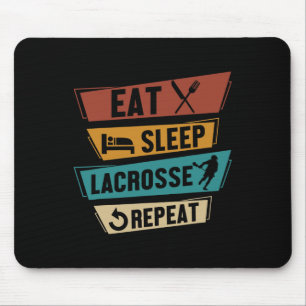 Lax Sport Funny Lacrosse Spieler Essen Lacrosse La Mousepad