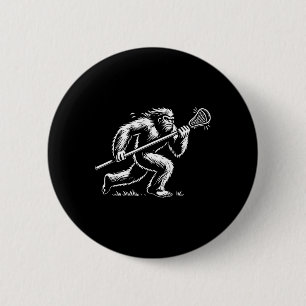 Laxsquatch Sasquatch Lax Bigfoot Lacrosse Vintag Button