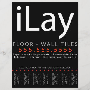 Lay. Wandverkleidung Tilererneuerung Flyer