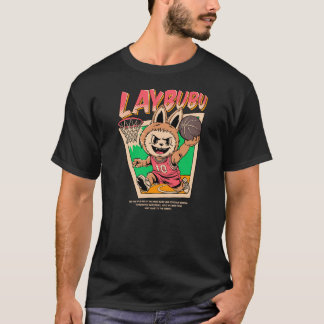 Laybubu - Labubu-Charakter beim Basketballspiel T-Shirt