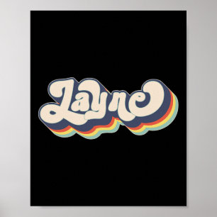 Layenname Personalisierter Nachname Vorname Ebene Poster