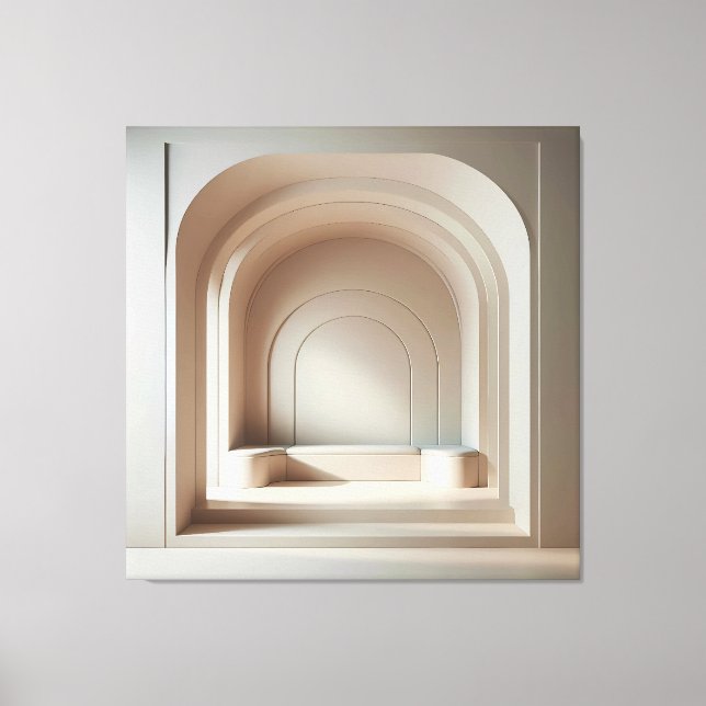 Layered Arch Niche Leinwanddruck (Vorderseite)