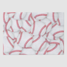 Layered Baseballs Muster Geburtstag Seidenpapier