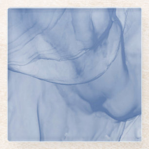 Layered Blue Glasuntersetzer