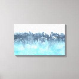 Layered Blues Abstrakte Malerei Leinwanddruck