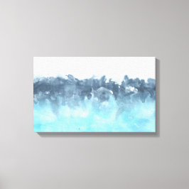 Layered Blues Abstrakte Malerei Leinwanddruck