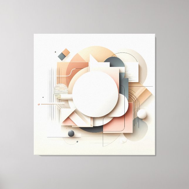 Layered Dimensional Forms Leinwanddruck (Vorderseite)