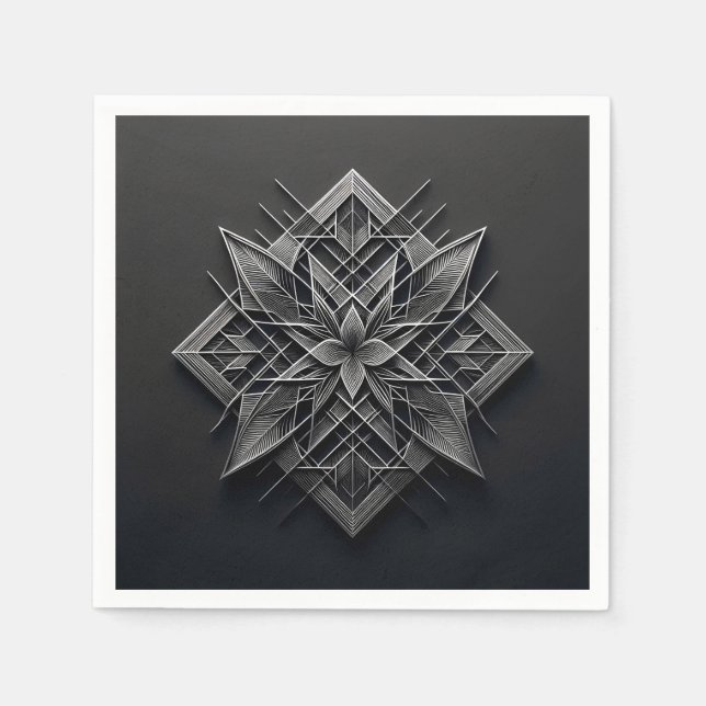 Layered Filigree Bloom Serviette (Vorderseite)