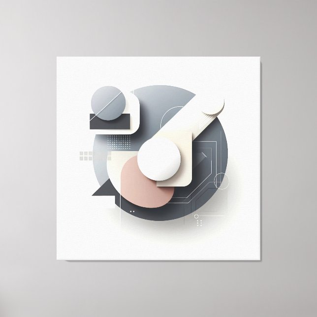 Layered Geometry Spherework Leinwanddruck (Vorderseite)