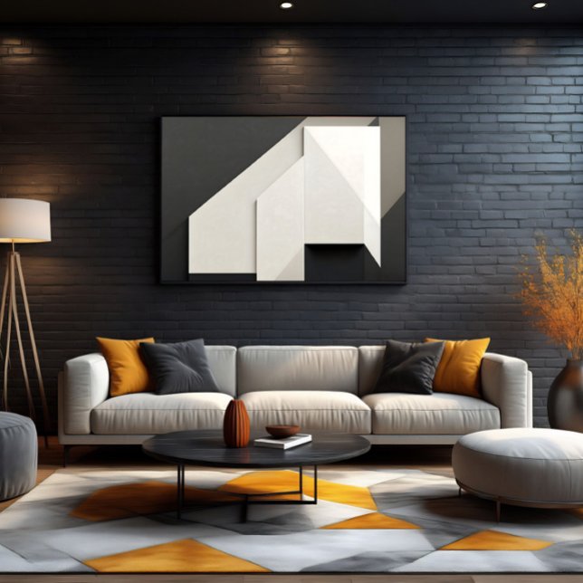 Layered Minimalist Abstract Art Leinwanddruck (Von Creator hochgeladen)