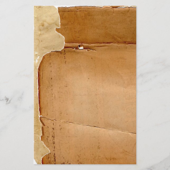 Layered Old Torn Paper Stationery Briefpapier (Vorderseite)