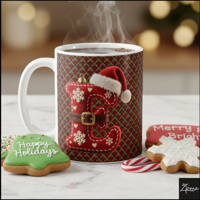 Layered Pastel Gold Trim Letter E Kaffeetasse (Von Creator hochgeladen)