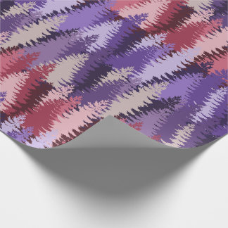 Layered Pine Forest Pattern Geschenkpapier
