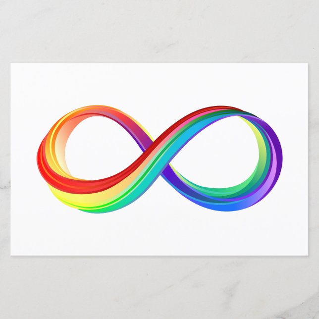 Layered Rainbow Infinity Symbol (Vorderseite)