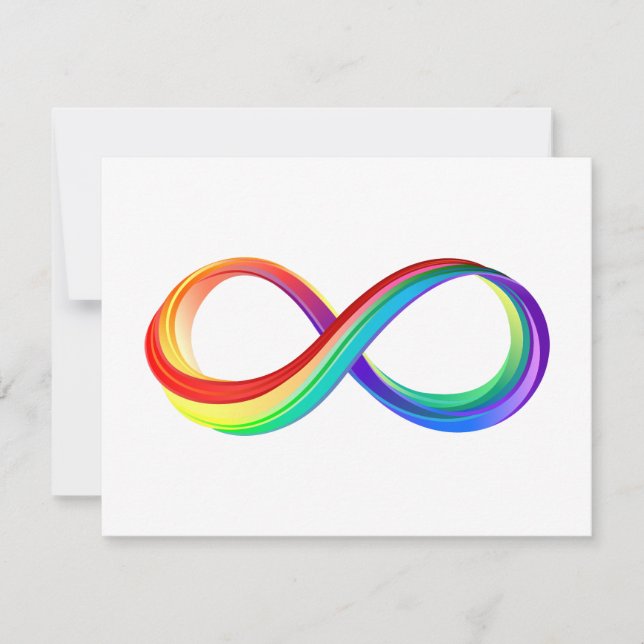 Layered Rainbow Infinity Symbol Ankündigung (Vorderseite)