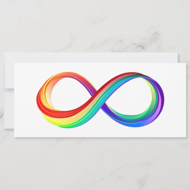 Layered Rainbow Infinity Symbol Ankündigung (Vorderseite)
