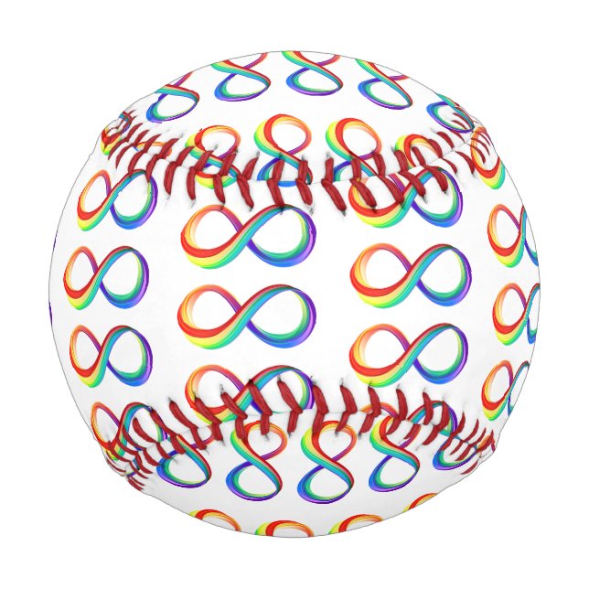 Layered Rainbow Infinity Symbol Baseball (Vorderseite)