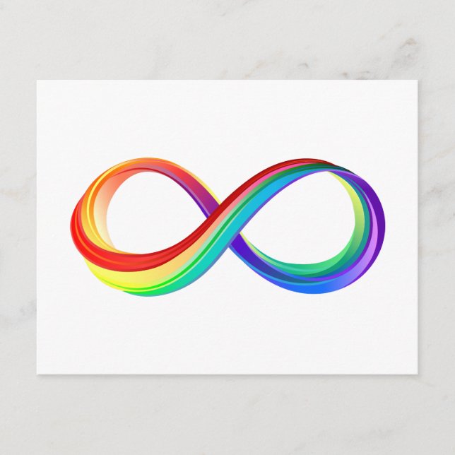 Layered Rainbow Infinity Symbol Begleitkarte (Vorderseite)