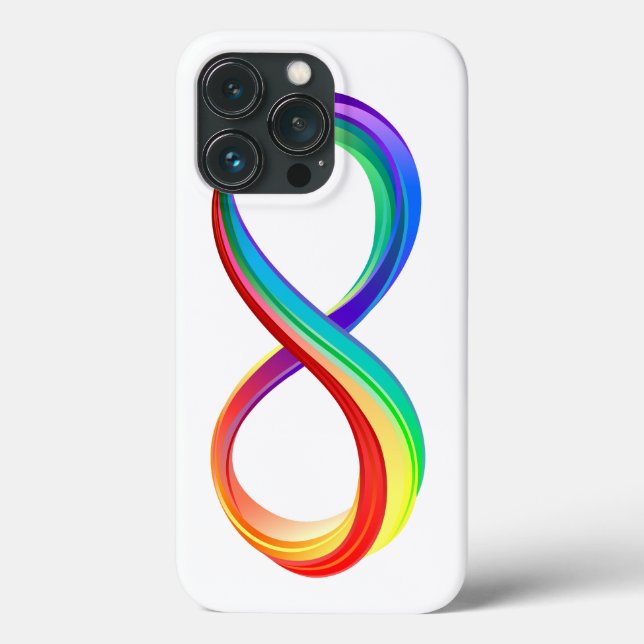 Layered Rainbow Infinity Symbol Case-Mate iPhone Hülle (Rückseite)