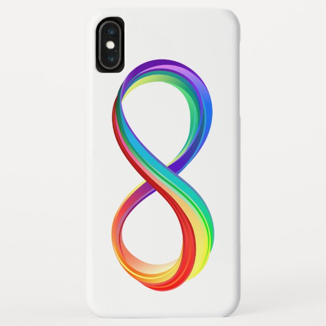 Layered Rainbow Infinity Symbol Case-Mate iPhone Hülle (Rückseite)