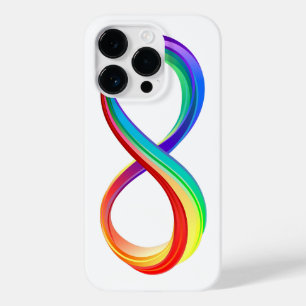 Layered Rainbow Infinity Symbol Case-Mate iPhone 14 Pro Hülle