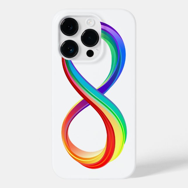 Layered Rainbow Infinity Symbol Case-Mate iPhone Hülle (Rückseite)