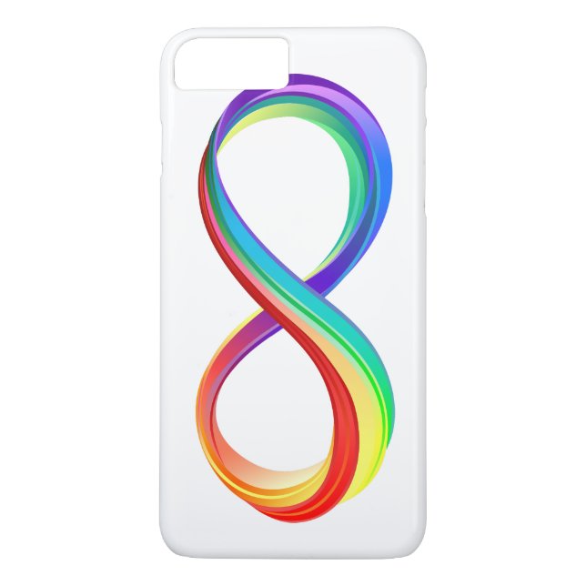 Layered Rainbow Infinity Symbol Case-Mate iPhone Hülle (Rückseite)