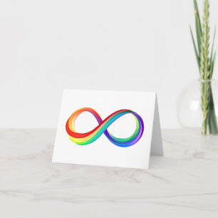 Layered Rainbow Infinity Symbol Einladung