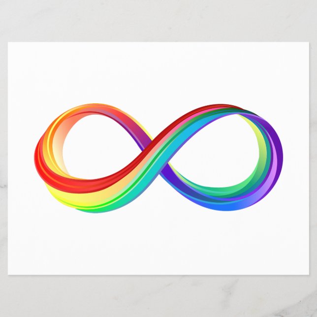 Layered Rainbow Infinity Symbol Flyer (Vorne)