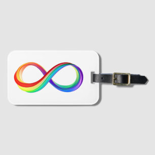 Layered Rainbow Infinity Symbol Gepäckanhänger