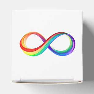 Layered Rainbow Infinity Symbol Geschenkschachtel