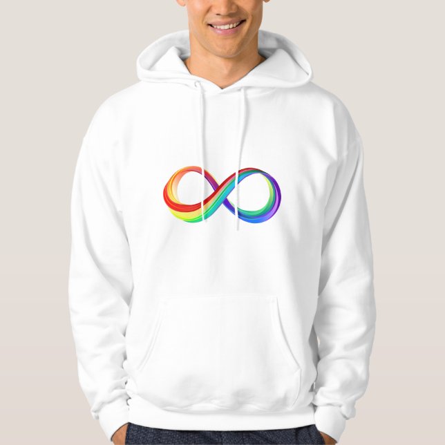 Layered Rainbow Infinity Symbol Hoodie (Vorderseite)
