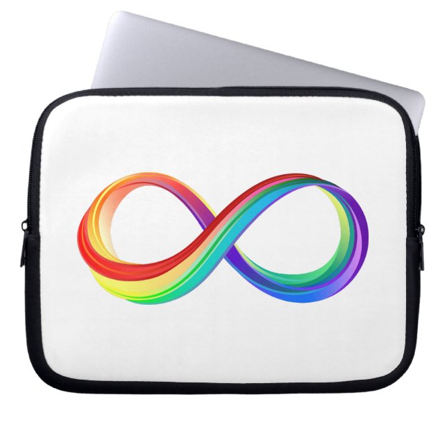Layered Rainbow Infinity Symbol Laptopschutzhülle (Vorderseite)