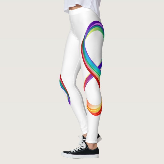 Layered Rainbow Infinity Symbol Leggings (Links)