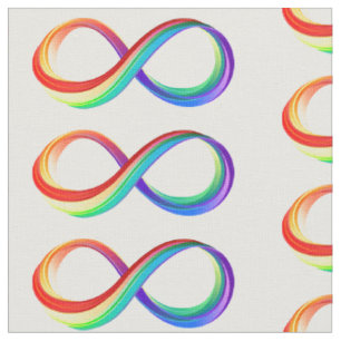 Layered Rainbow Infinity Symbol Stoff