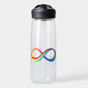 Layered Rainbow Infinity Symbol Trinkflasche