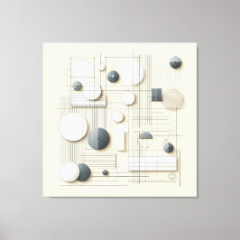 Layered Soft Geometry Leinwanddruck