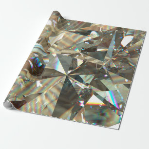 Layered textur triangular diamond or crystal shap geschenkpapier