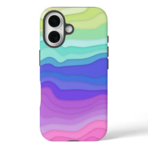 Layered Waves iPhone-Hülle | Kawaii Pastel