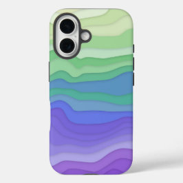 Layered Waves iPhone-Hülle | Matcha Lavendel iPhone 16 Hülle