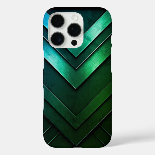 Layered Zickzack Abstract Design Case-Mate iPhone Hülle (Rückseite)
