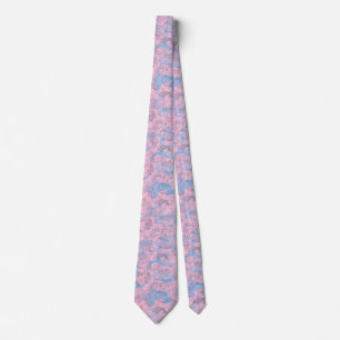 Layering Fisches Muster 01.L Blau.b D L Pink BG Krawatte