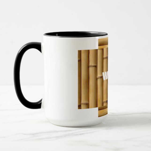 Layers of Bamboo Rhythm in Bamboo Natural Repetiti Tasse (Links)