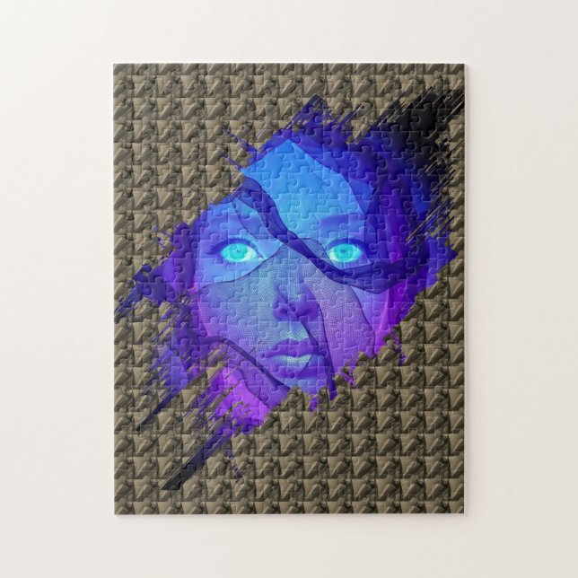 Layers of Reality - AI Fantasy Digital Art Print Puzzle (Vertikal)