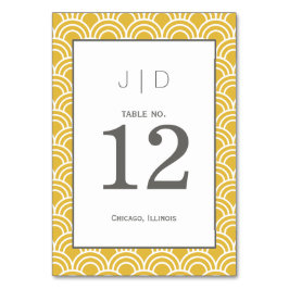 Layerte Scallops Tischnummer