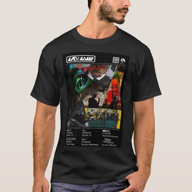 Laylow French Rap Discografy Album Poster   T-Shirt (Vorderseite)