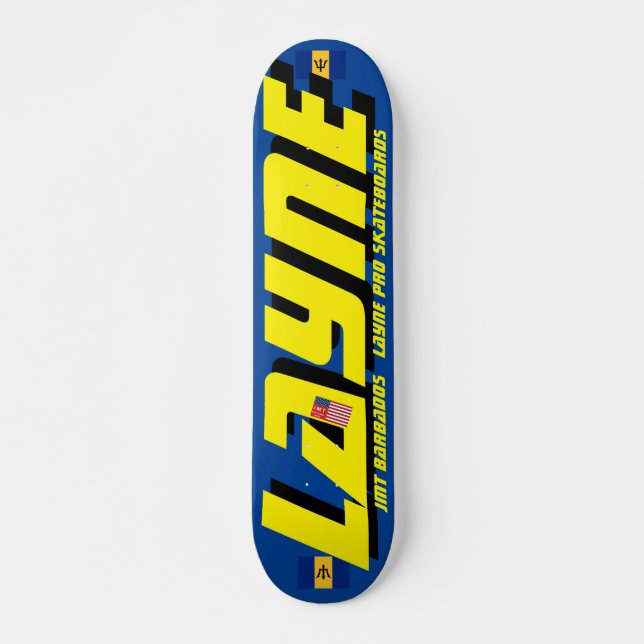 LAYNE JMT BARB 7 3/4" Skateboard Deck (Vorne)