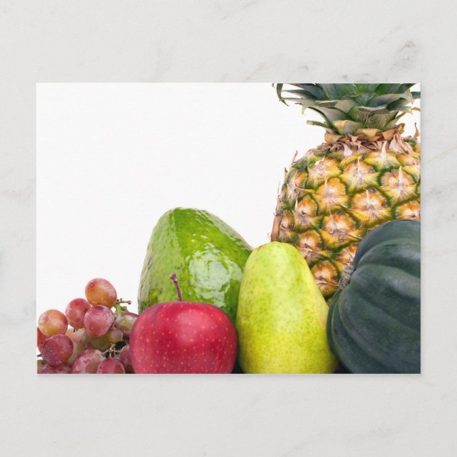 Layout für frisches Obst und Gemüse Postkarte (Vorderseite)